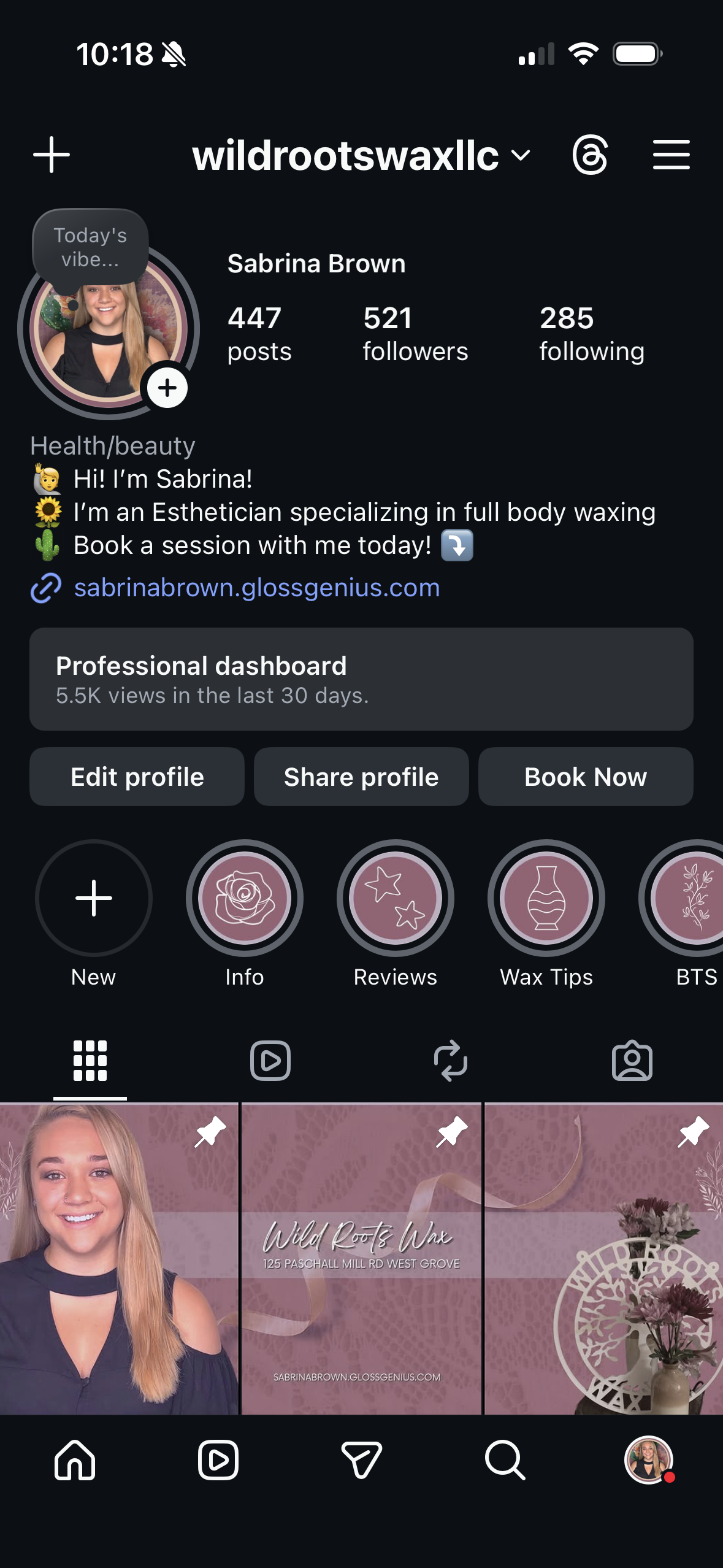 Wild Roots Wax after