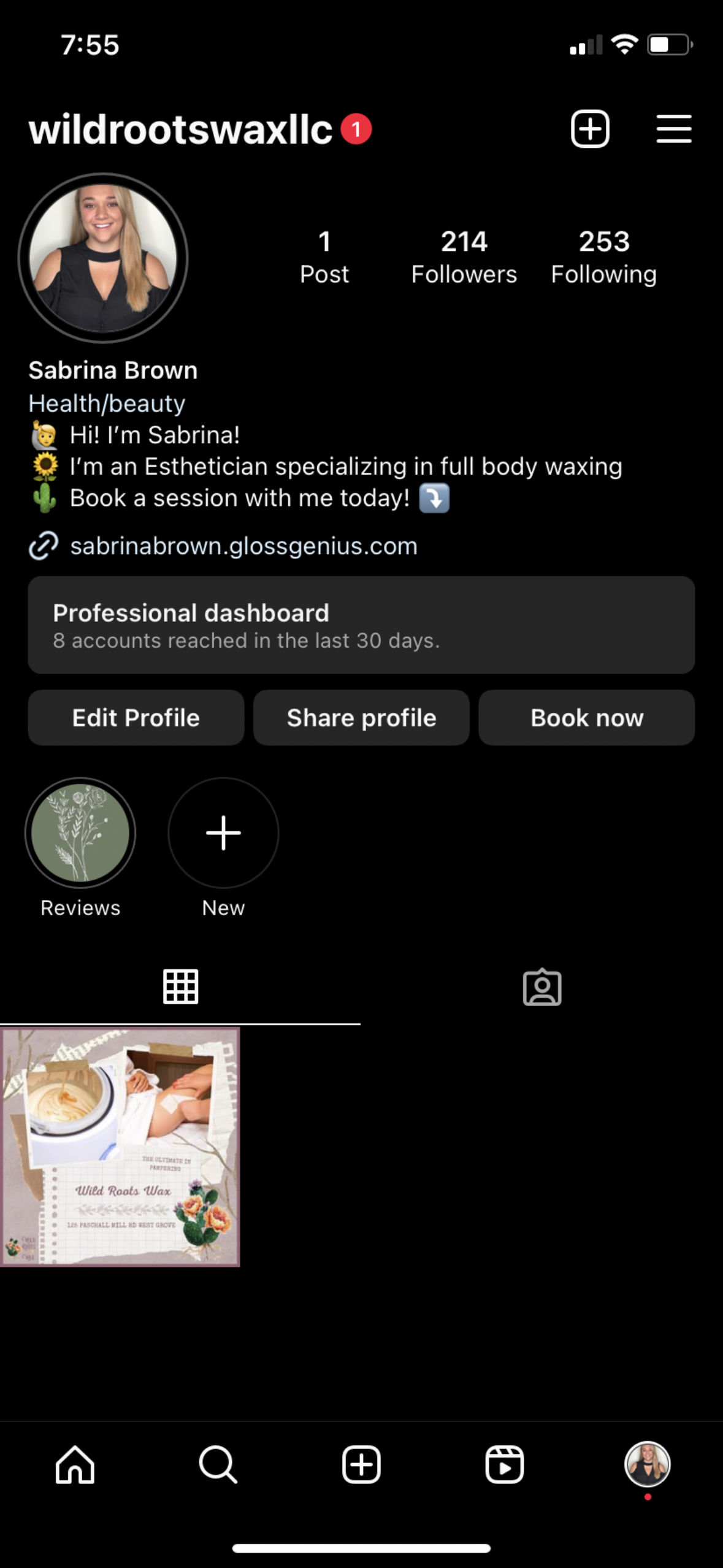 Wild Roots Wax before